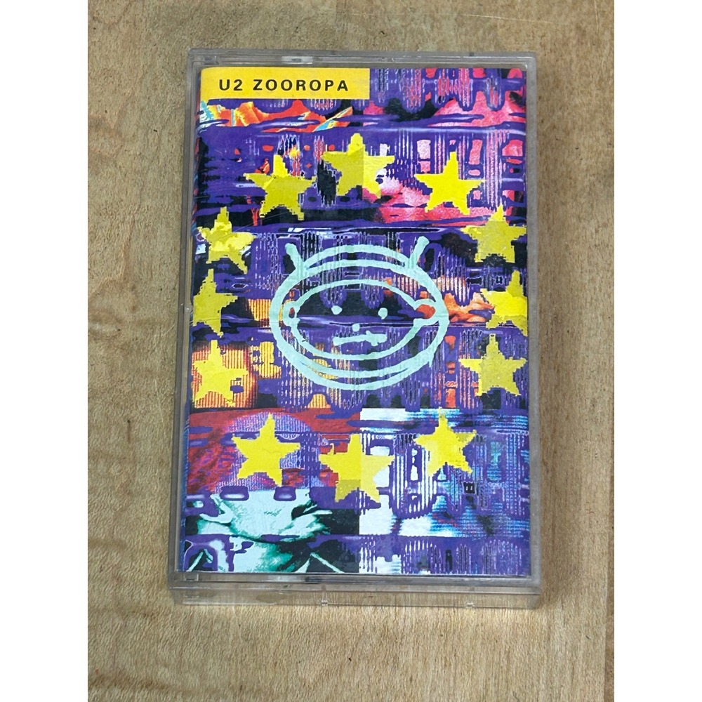 U2 Cassette Tape Unisex OS Multi Zooropa 1993 Island Records 314-518 047-4